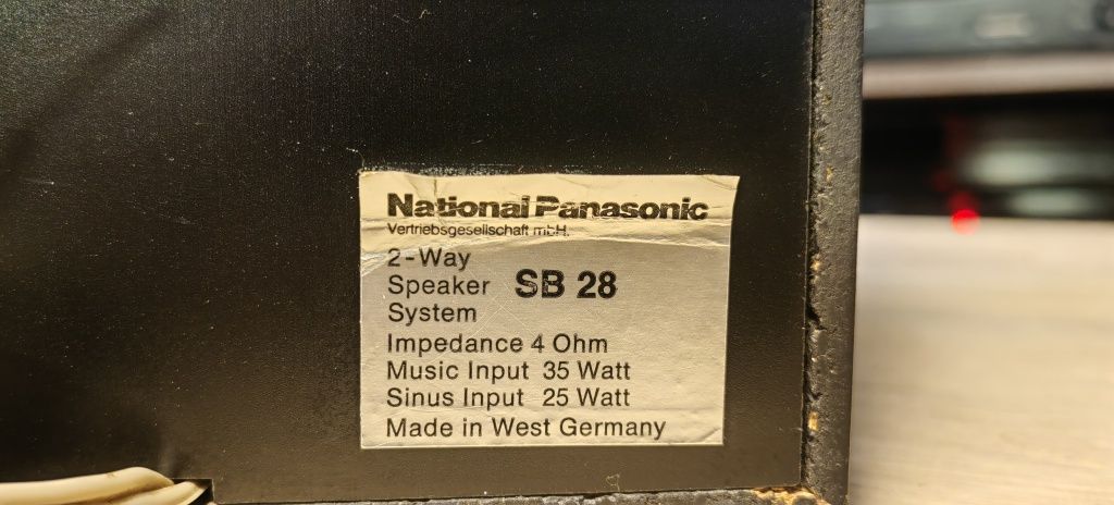 2-х полосна акустика Panasonic SB-28
