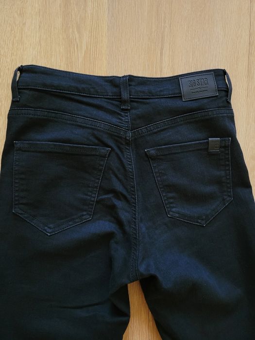 Oryginał czarne Jeansy Big Star modne "Marchewy" Tapered leg rozm.27 S