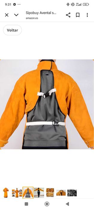 Avental com manguitos ...