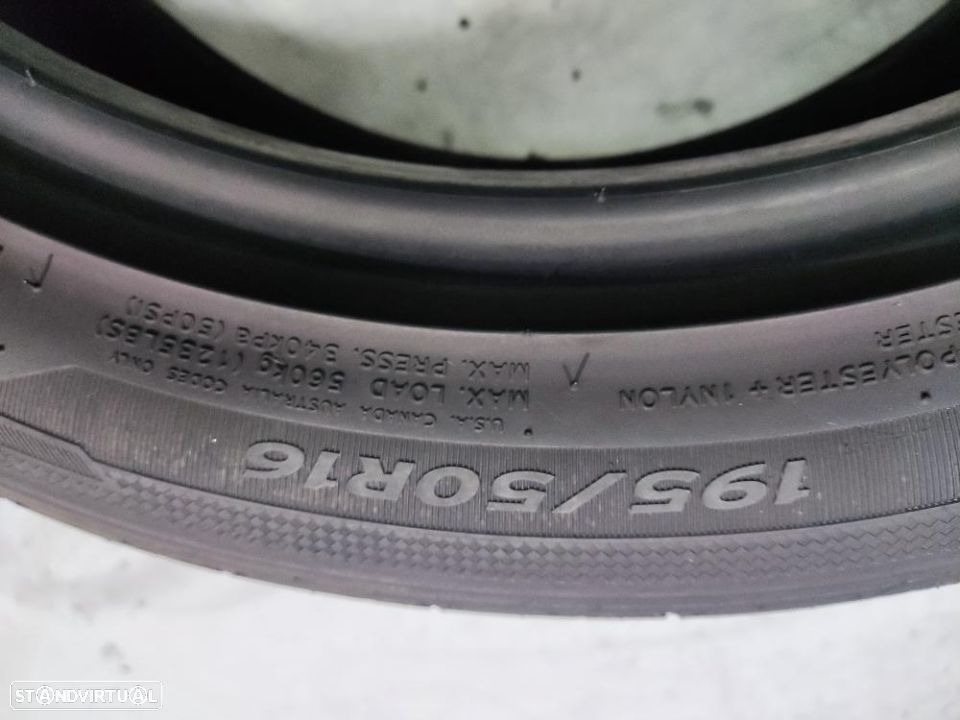 2 pneus semi novos 195-50r16 hankook - oferta dos portes 80 EUROS