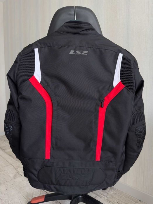 Мотокуртка LS2 Gate Man Jacket Black Red L (42 US / 52 EU)