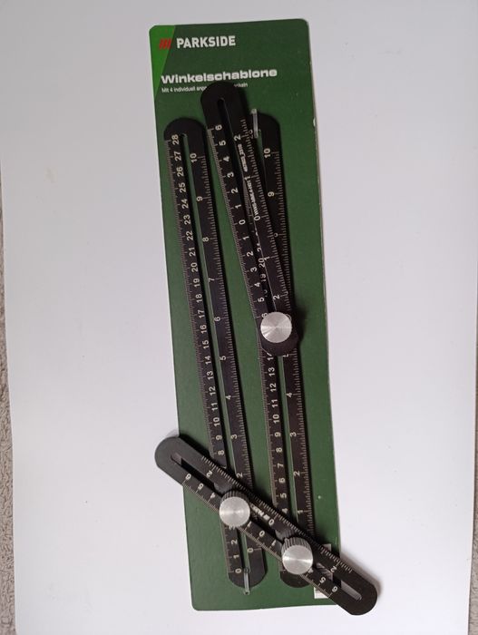 Linijka wielokątna regulowana aluminium do płytek kamienia cegły