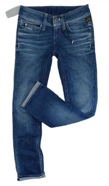500zł G-STAR RAW oryginalne damskie jeansy biodrówki  S/M nowe 27/32
