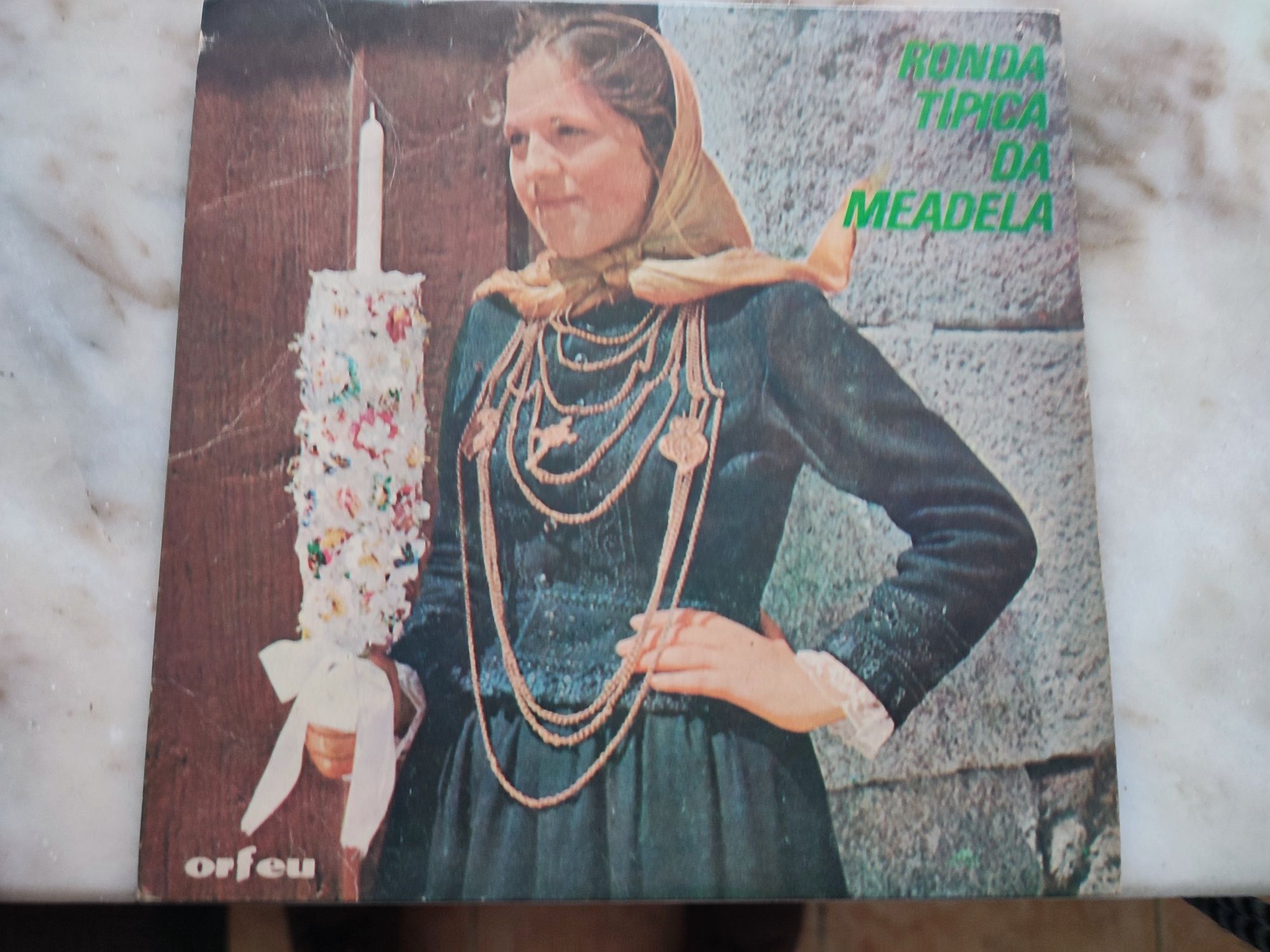 Vinils vintage de música tradicional Portuguesa dos anos 70