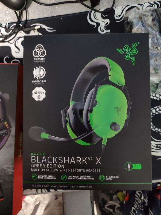 Навушники Razer Blackshark V2 X Green (RZ04-03240600-R3M1)