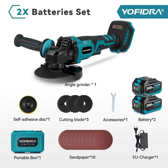 Rebarbadora Brushless 18V com Mala + 2 Baterias (Nova)