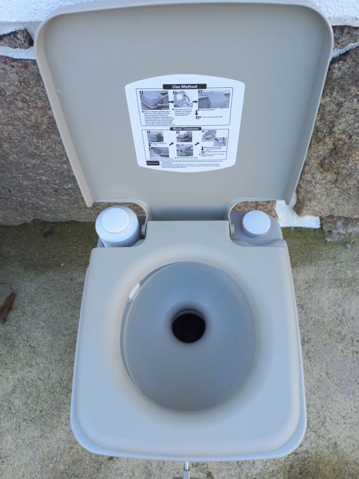 Sanita Portátil Nova 20L 41,5x36,5x42 cm Cinza