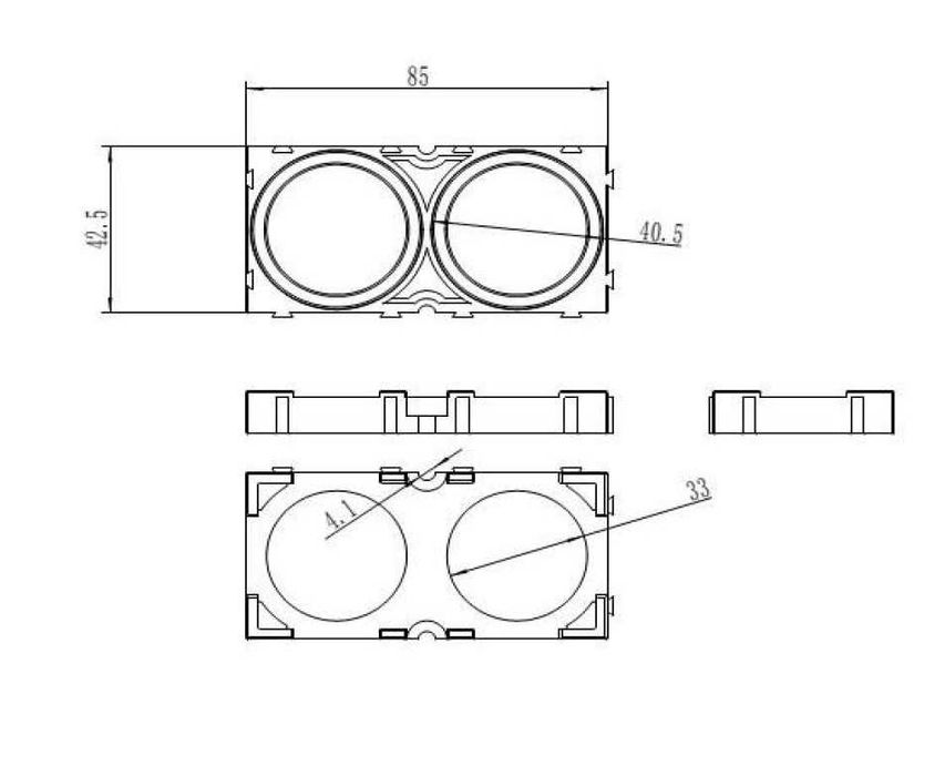 Холдер 40135 для складання акумуляторів тримач LiFePO4 батарей