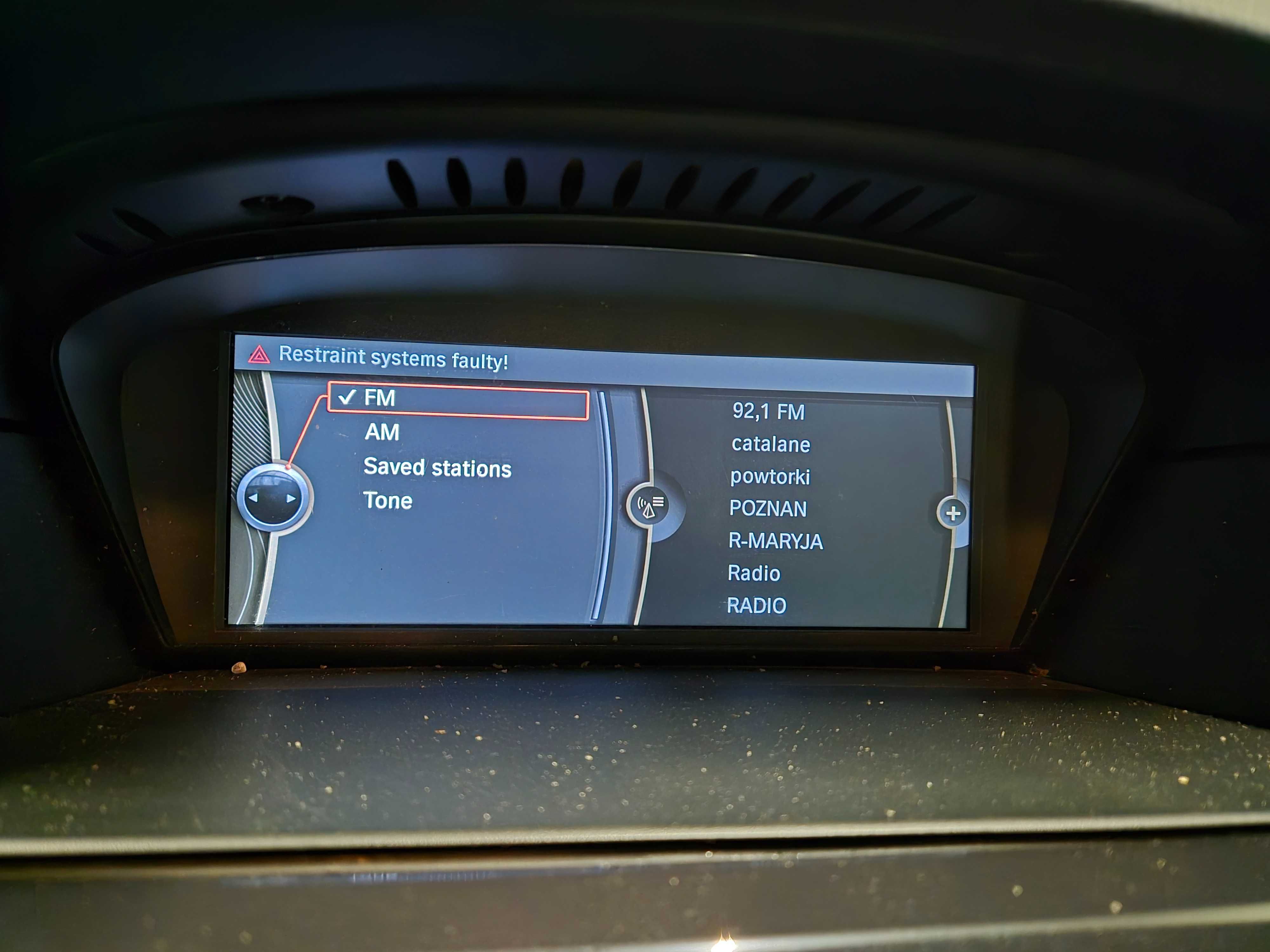 BMW e60 zestaw CIC radio wyświetlacz idrive nawigacja 09rok