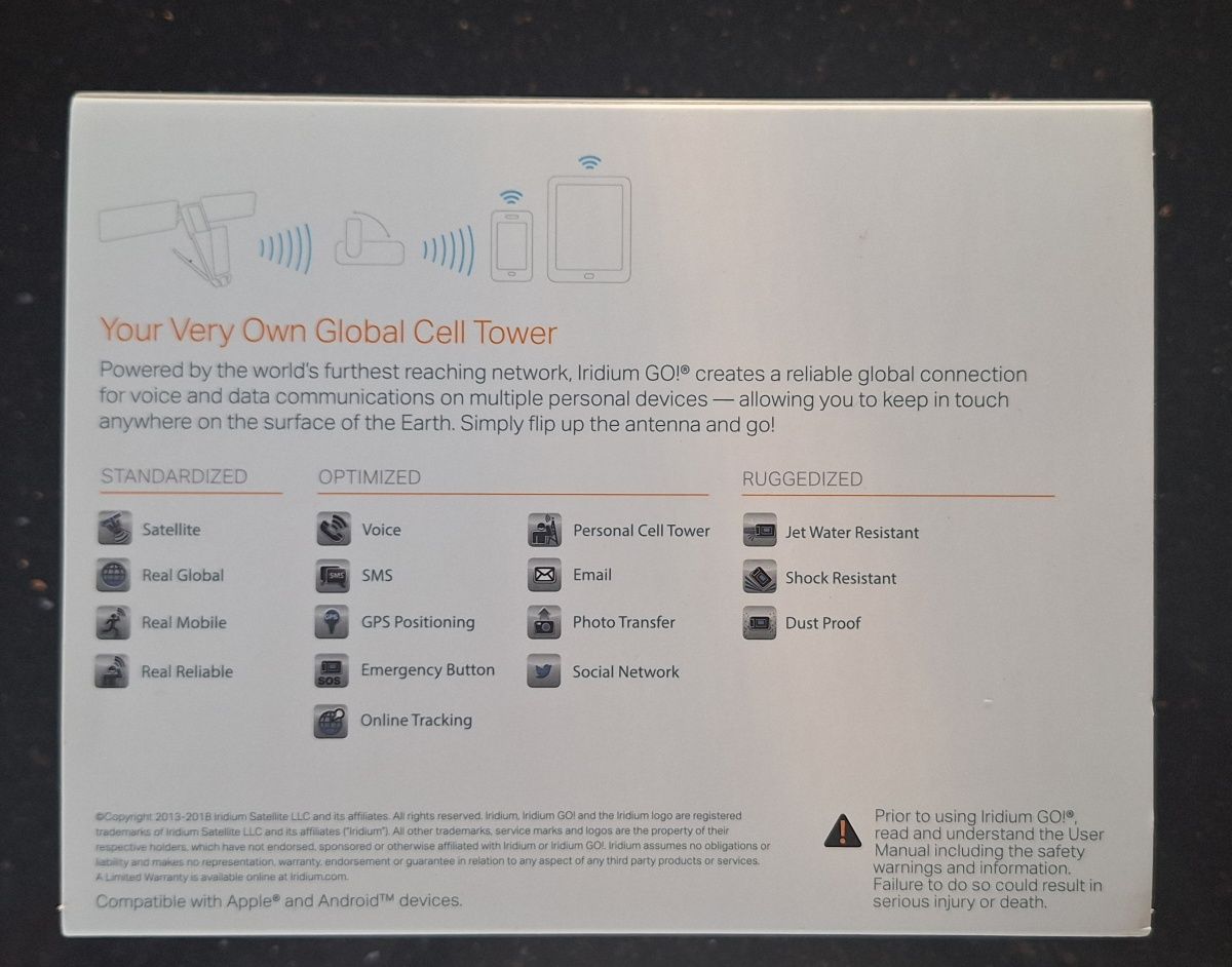 Iridium GO! Wi-Fi Hotspot- telefon Satelitarny