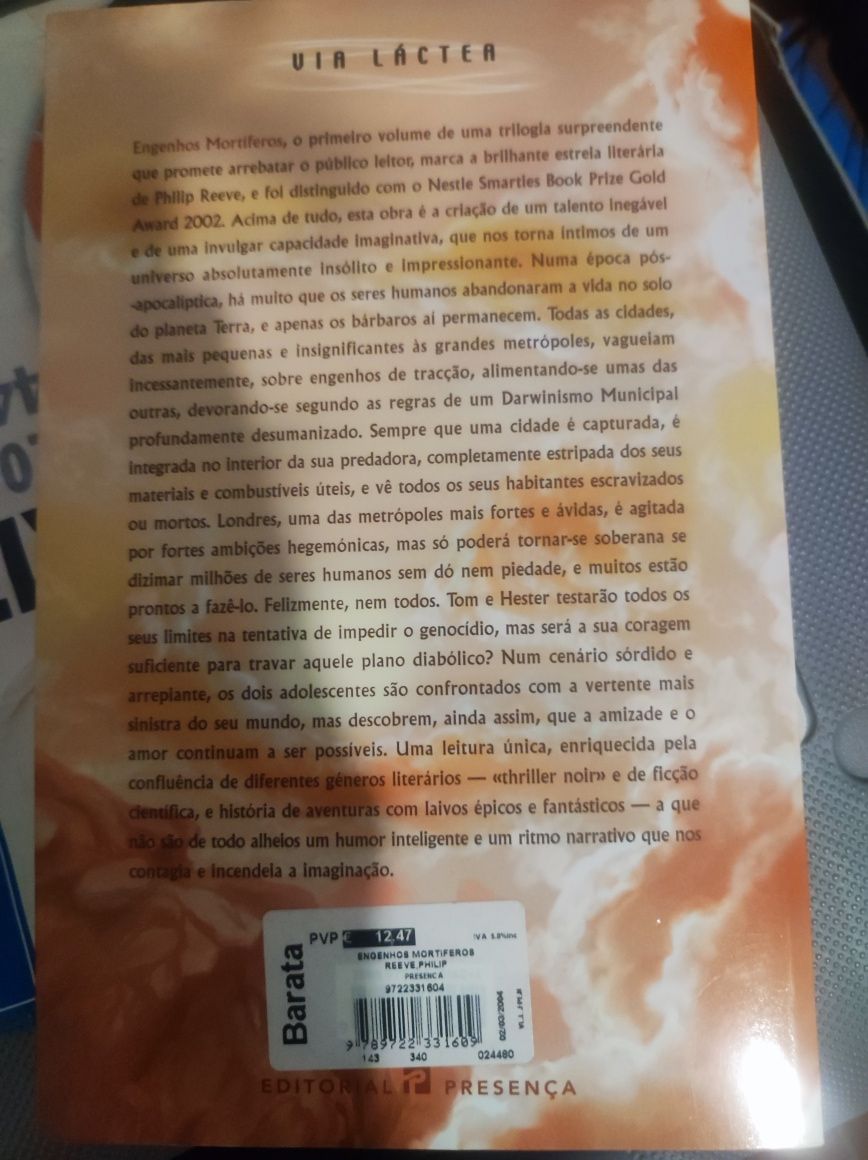 Livro:"Engenhos Mortíferos" de Philip Reeve