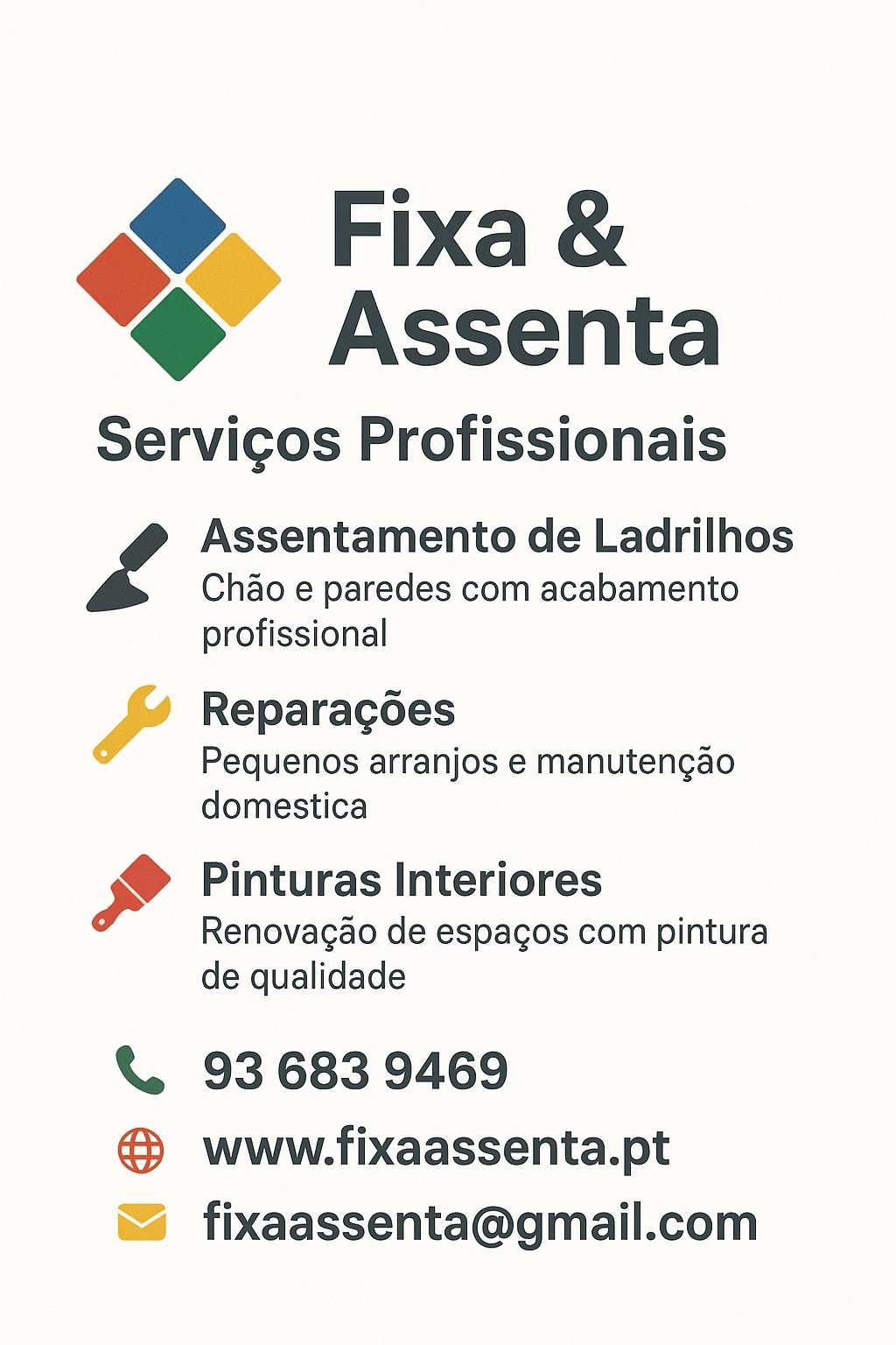 Assentamento de Ladrilhos  – Alcobaça e Arredores