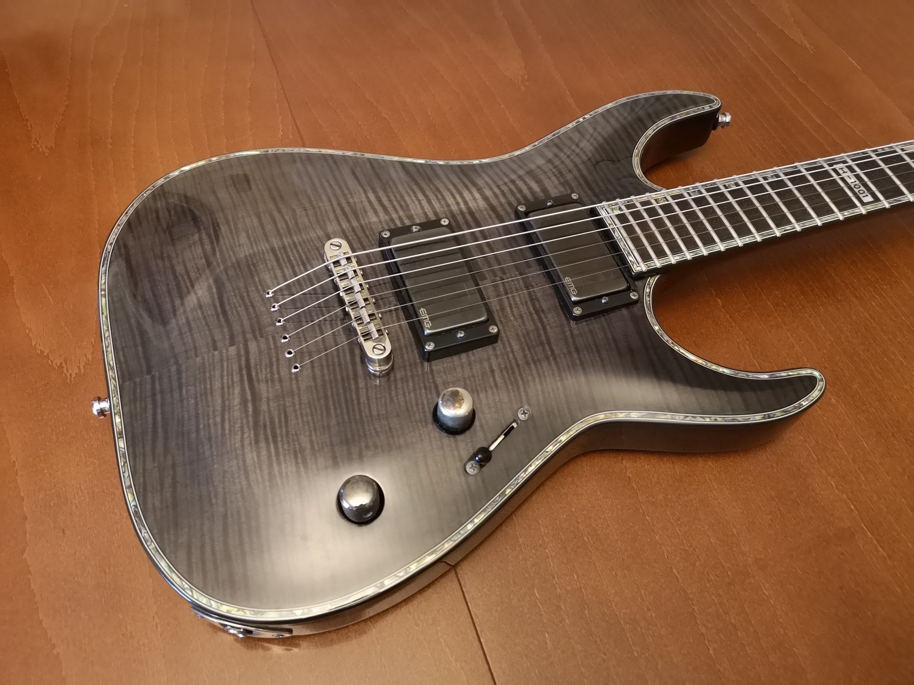 Gitara Elektryczna ESP LTD H-1001 Deluxe See-Thru Black
