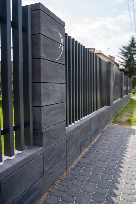 OGRODZENIE frontowe, nowoczesne, grzebieniowe KONSPORT