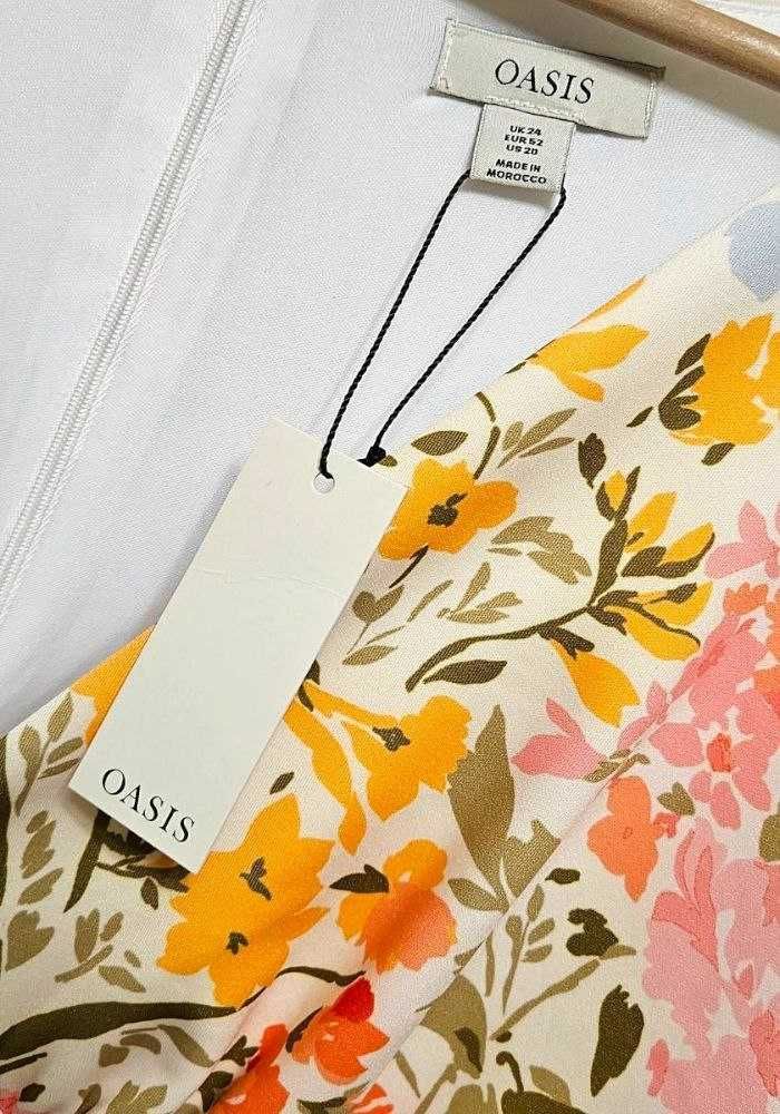Шикарное платье миди в цветы Asos Большой размер