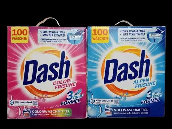 Niemiecki proszek do prania, płyn DASH Color i Uniwersal 6kg 100 prań