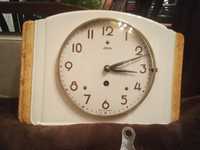 Piękny stary zegar porcelanowy nakręcany Werhle germany sprawny