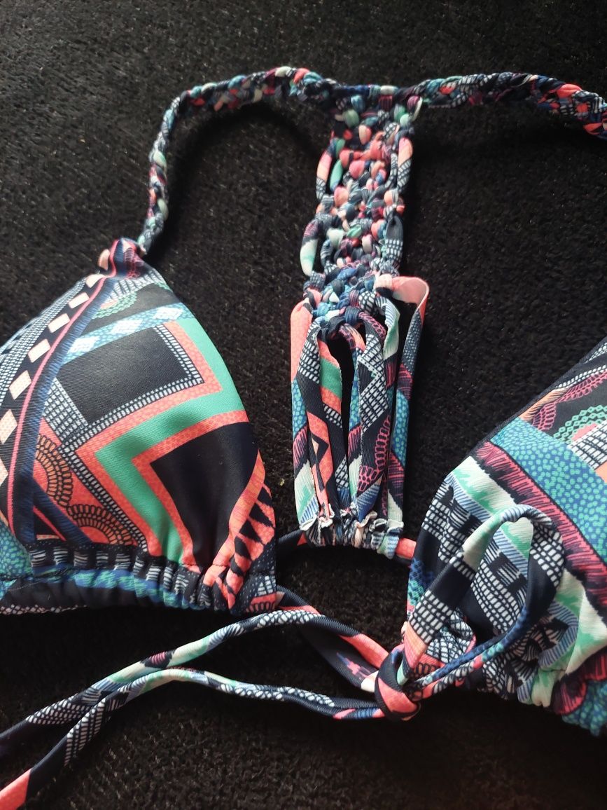 Springfield strój kąpielowy dwuczęściowy bikini M/L nowy boho styl