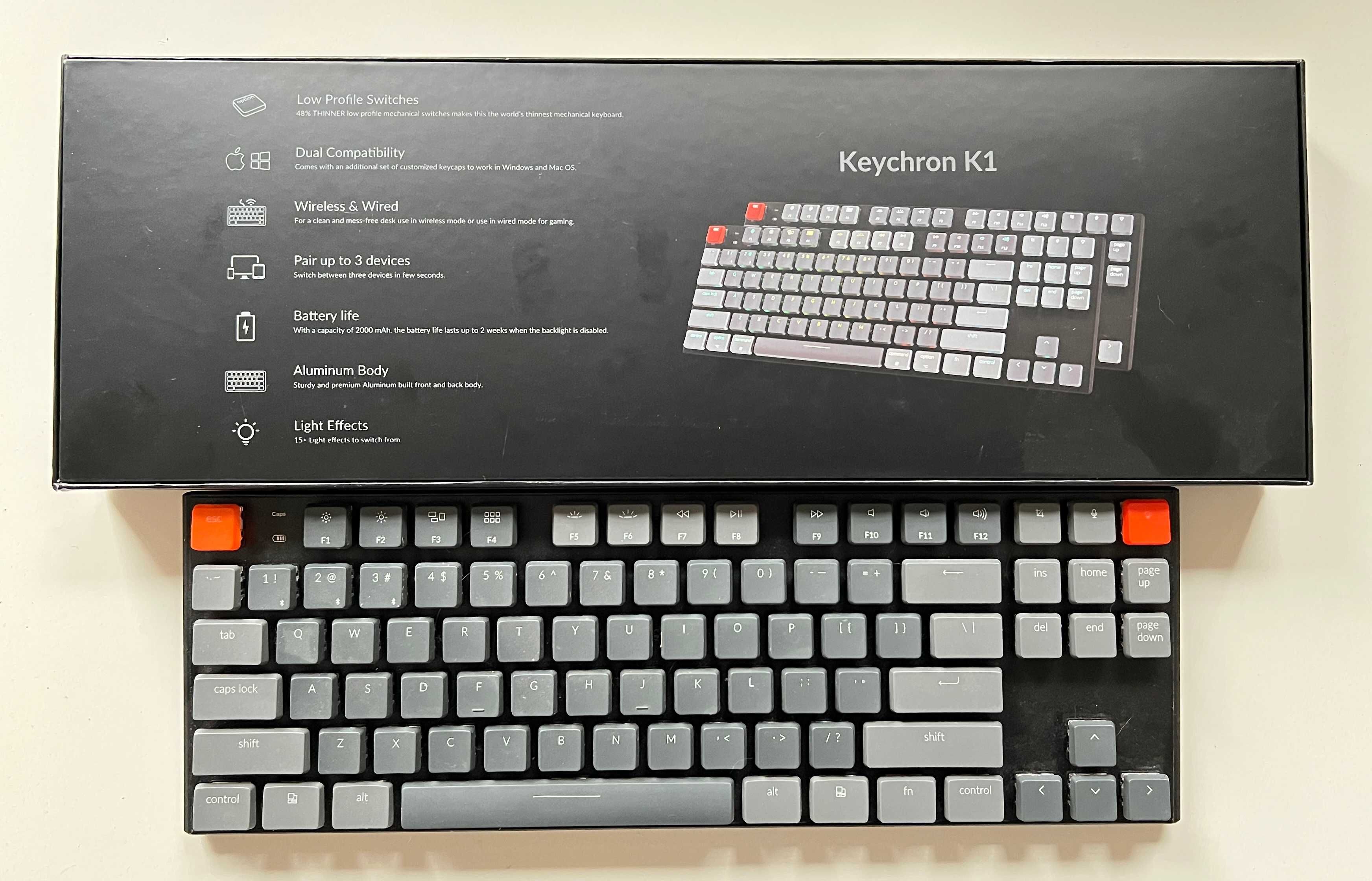 klawiatura Keychron K1 Wireless Mechanical Keyboard (Version 4)