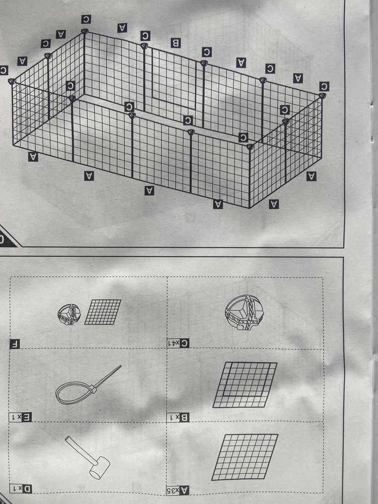 Klatka modułowa 36 elementów