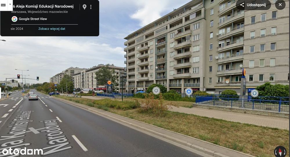 Lokal usługowy 50 metrów od stacji metra, przy al K.E.N.