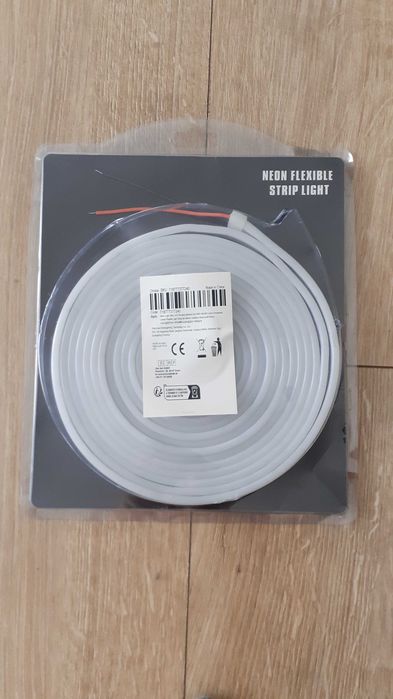 Taśma LED neon 5m 12V IP65 ciepła biała