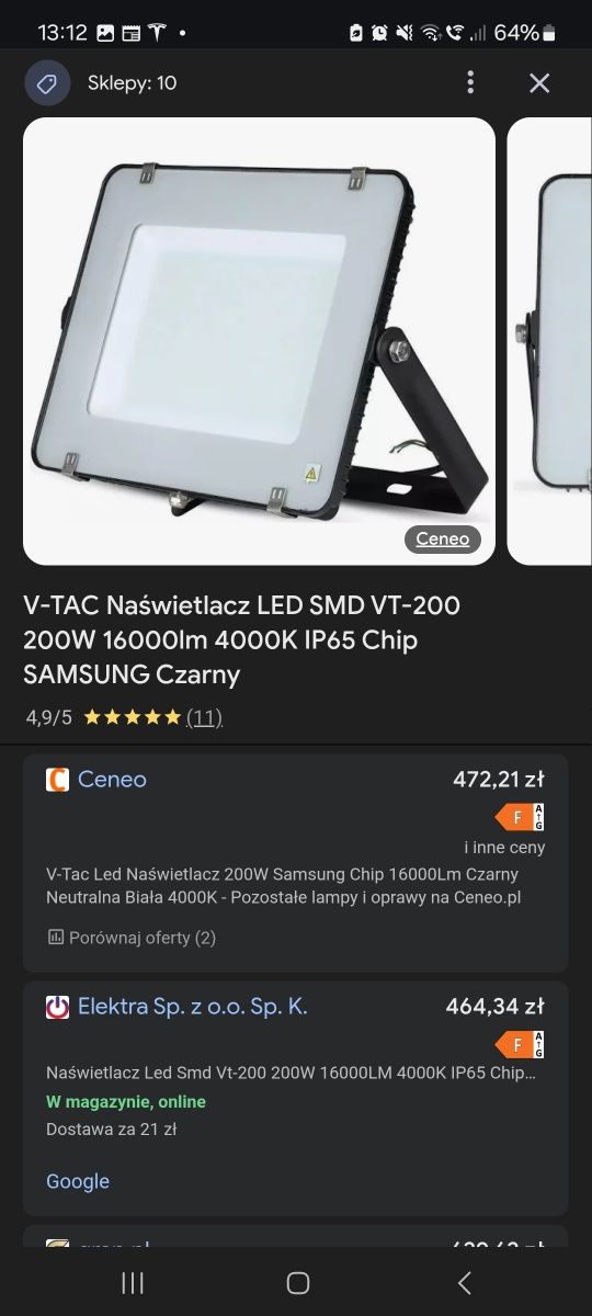 Halogen led chip samsung 200w