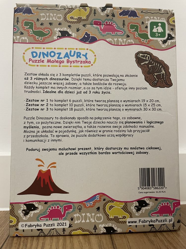 Puzzle dinozaury malego bystrzaka
