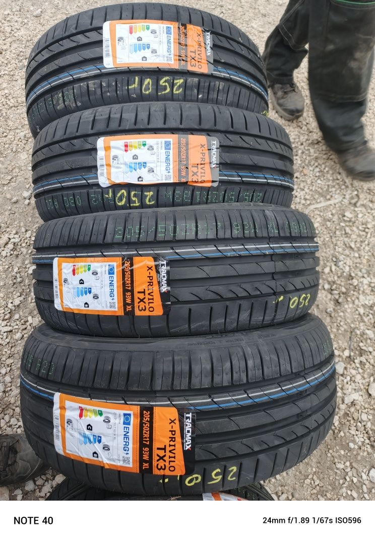 Nowe opony letnie 205/50/17 Tracmax 24/25r montaż/wysyłka gratis