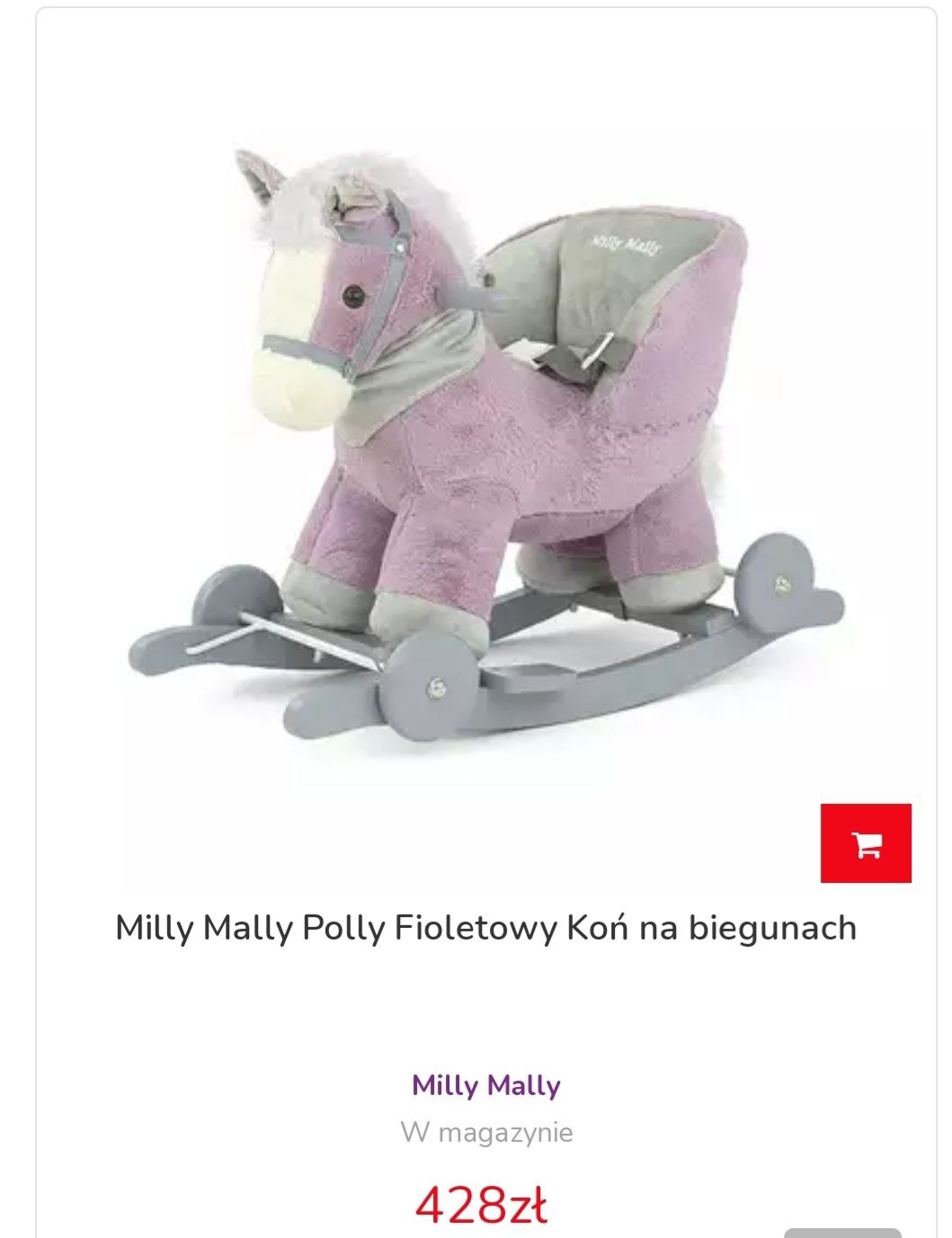 Koń  na biegunach Milly Mally