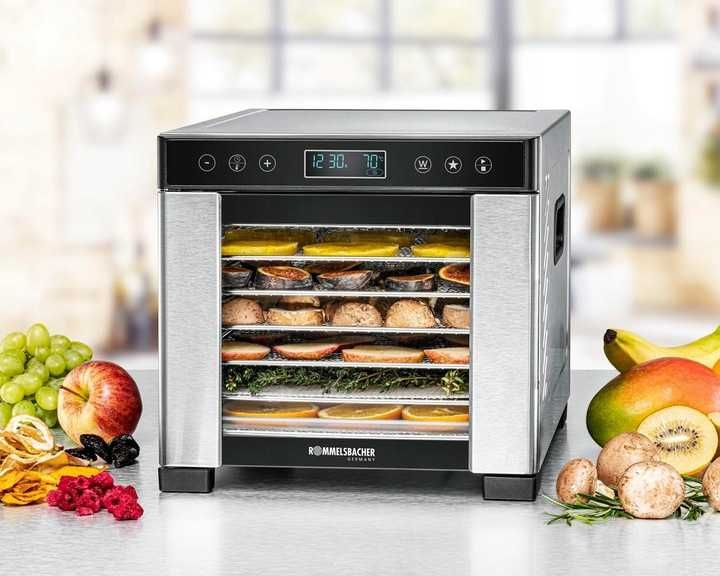 Dehydrator żywności ROMMELSBACHER DA 650 powierzchnia suszenia 0,5 m²