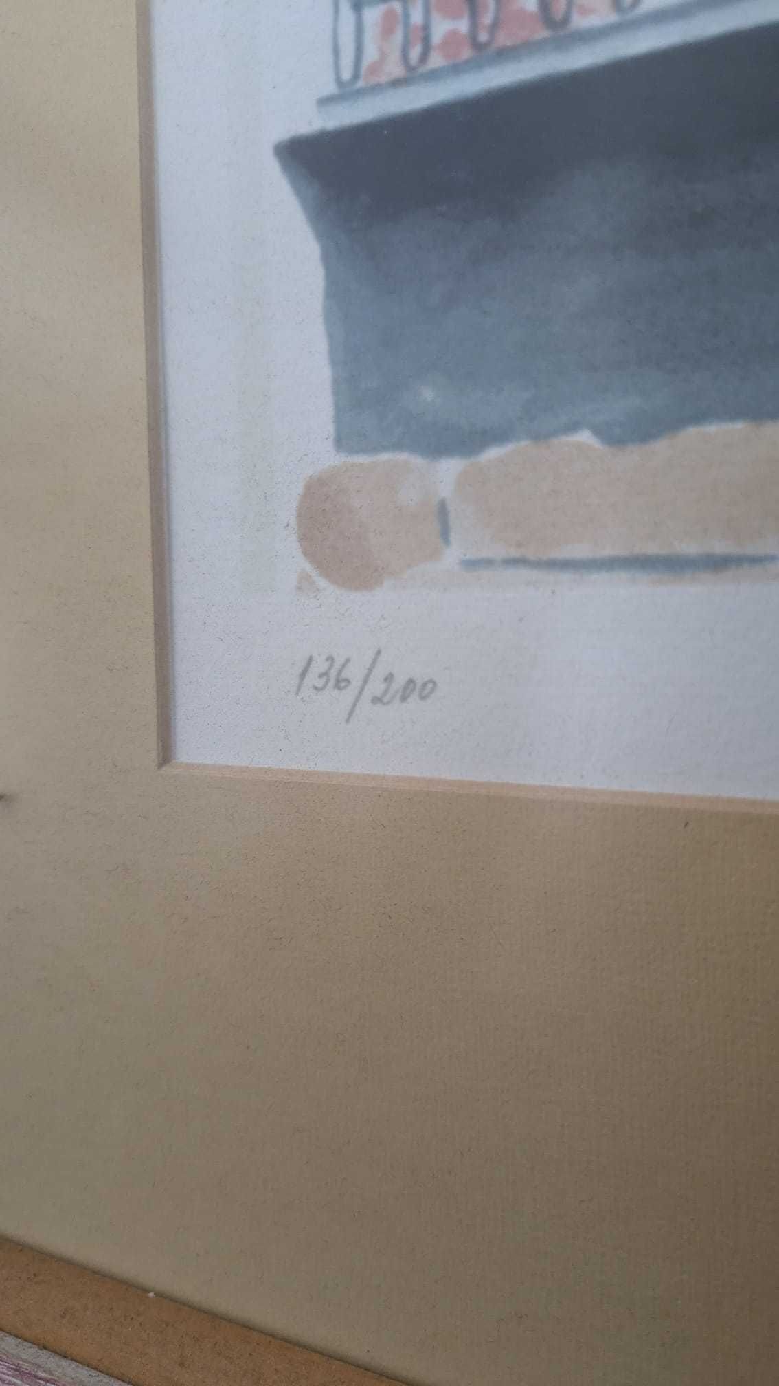 Gravura Limitada (136/200) de Edgar Silva – Arte Portuguesa, Assinada