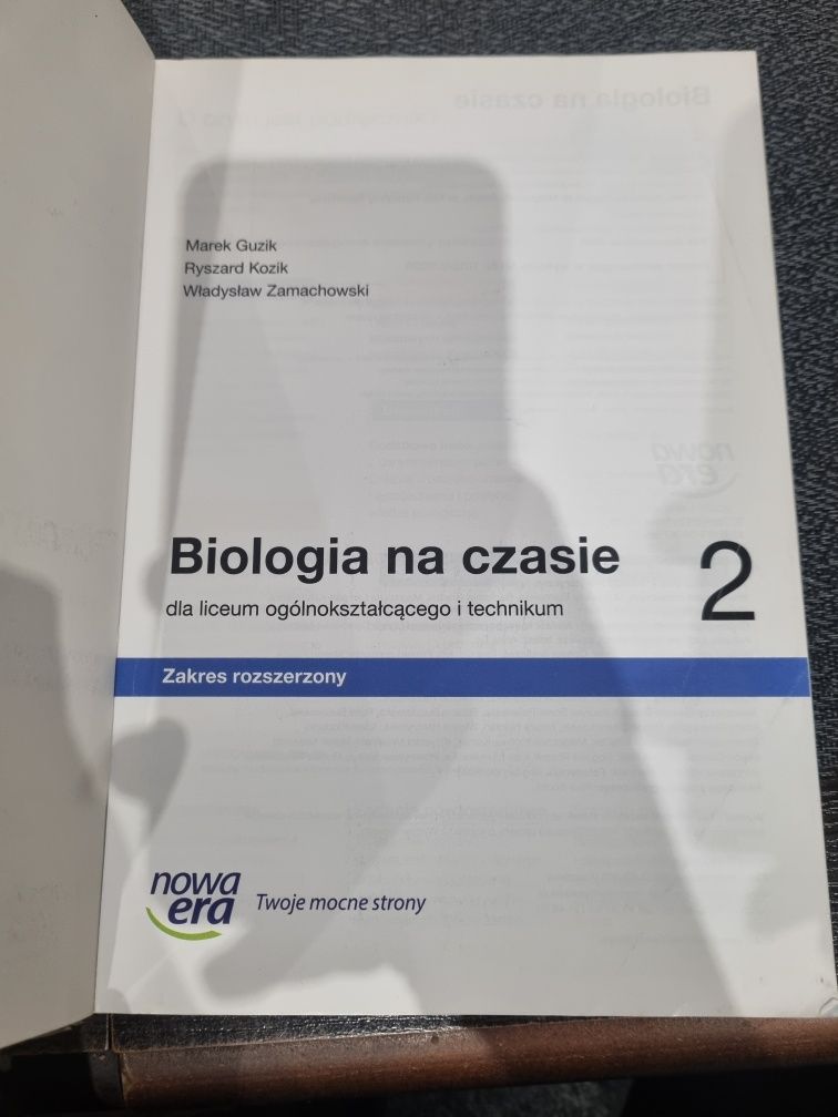 Biologia na czasie 2 zakres rozszerzony  Nowa era