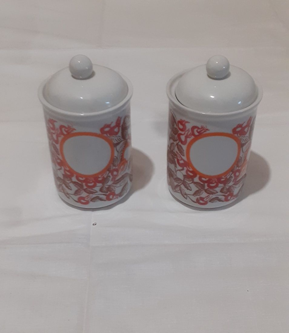 Stare pojemniki porcelanowe kuchenne Bogucice