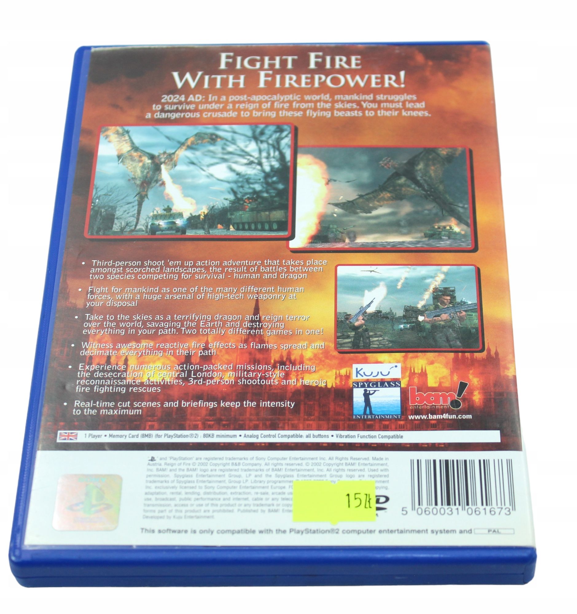 Reign of Fire PS2 PlayStation 2