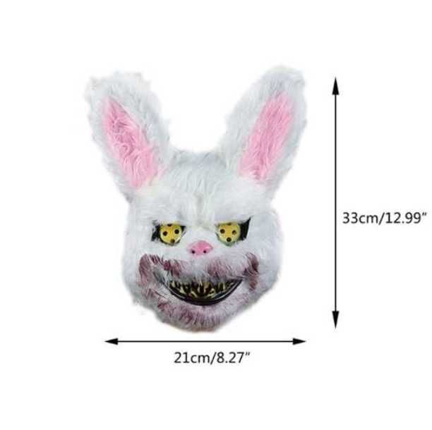 Maska straszny królik Halloween przebranie kostium Nowa