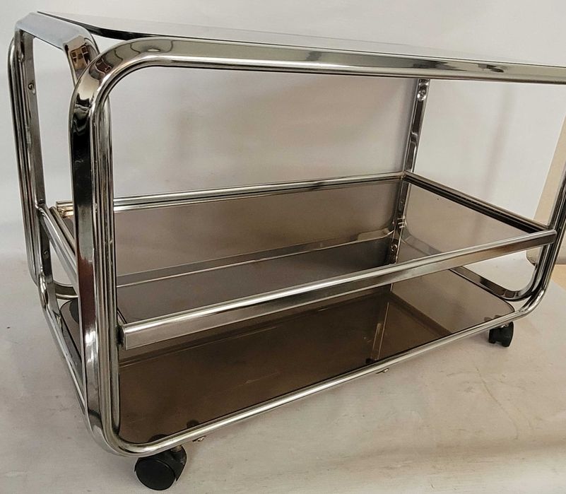 bauhaus stolik chromowany Huwa-Spiegel Pasol 88x45 h 55