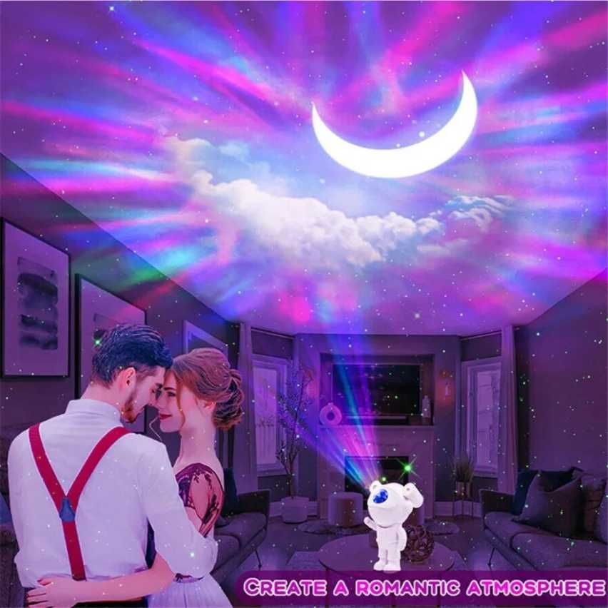 Projetor de Luz Astronauta com Coluna de Som (NOVOS)