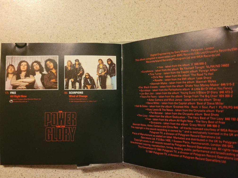 CD The Power And The Glory 1991 Polygram