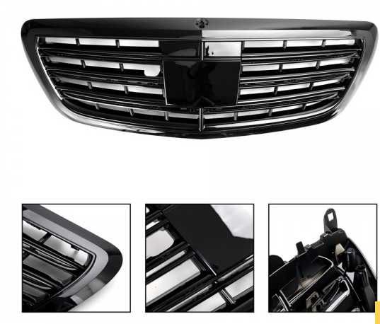Передня решітка Gloss Black для Mercedes-Benz W222 2014-2020 р 881835