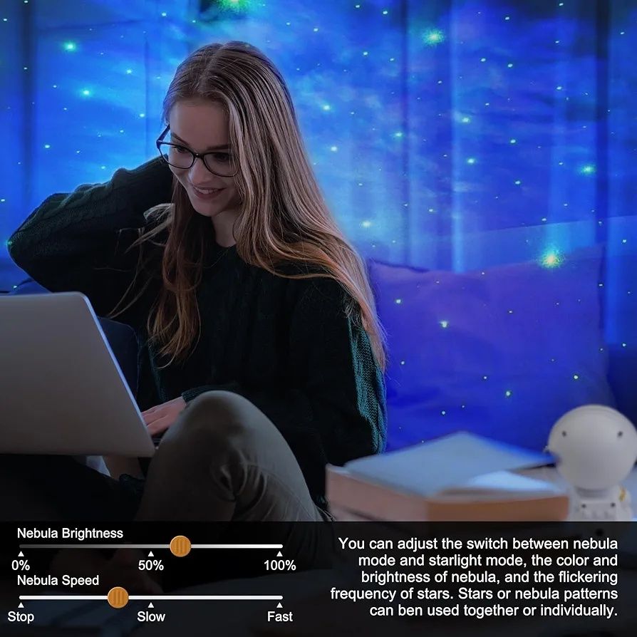 Projektor gwiazd astronauta nebula hr-f3 z pilotem