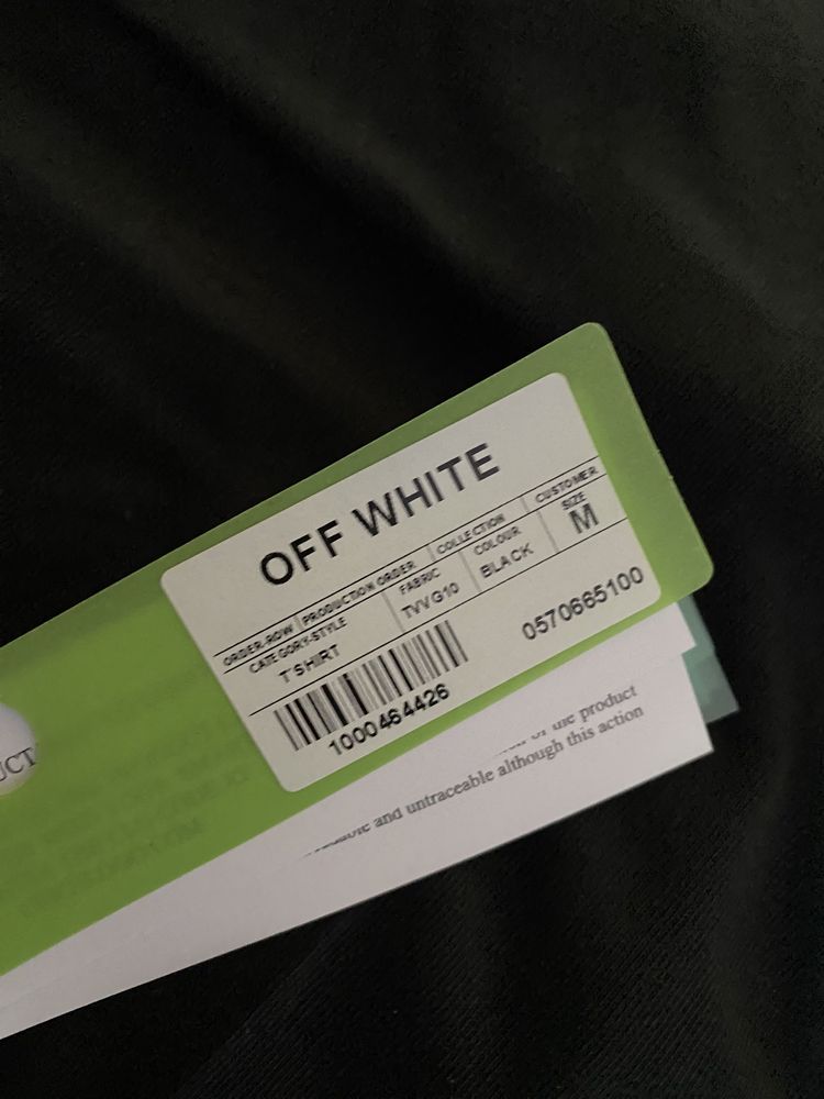 Tshirt Preta da Off-White