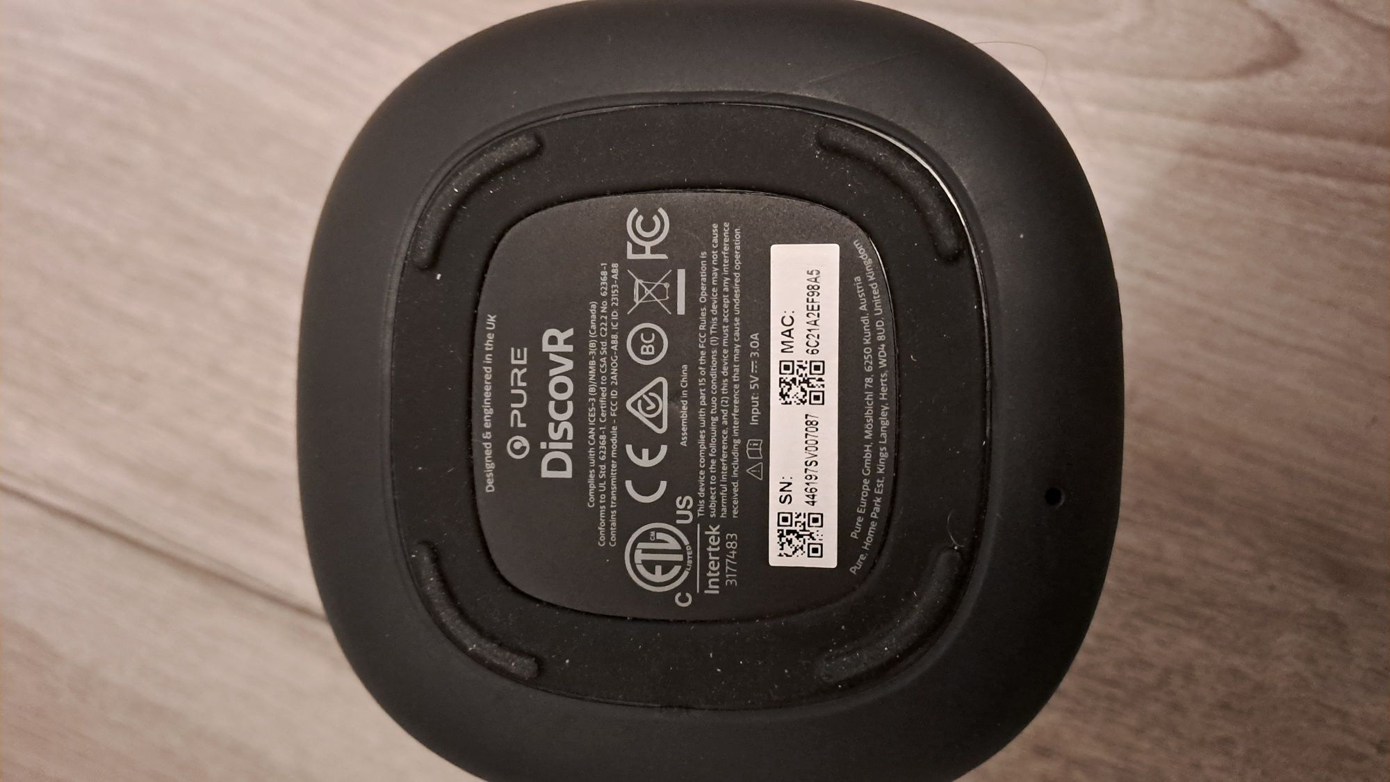 Smart głośnik bluetooth PURE DiscovR grafitowy