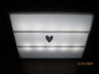 Lampa-tablica Lightbox- podświetlana