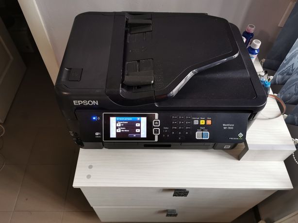 Принтер МФУ Epson (епсон) WorkForce WF-7610 + СНПЧ на запчасти