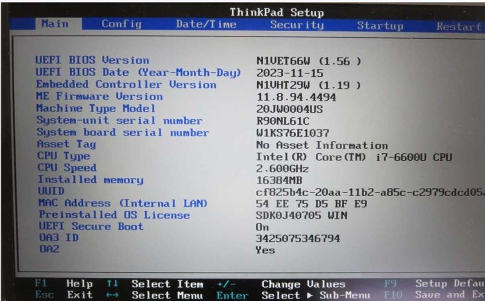 Lenovo ThinkPad T570 i7 16GB 512GB , m.2 NVMe гарний стан !!