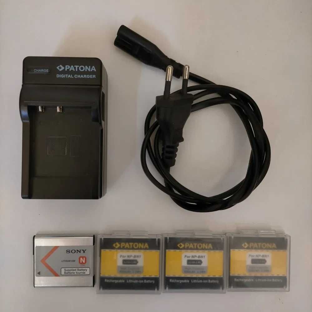 Комплект аккумуляторов Sony Patona NP-BN1 + зарядное устройство