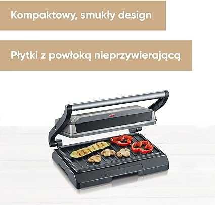 Mały Grill elektryczny Severin czarny 800 W czytaj opis