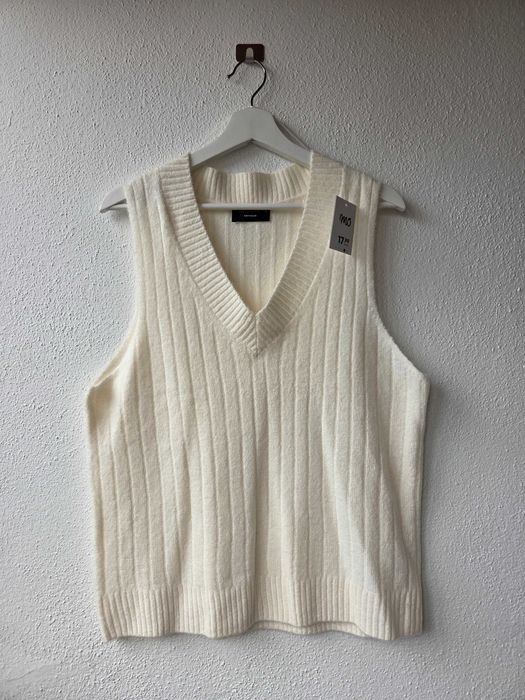 Colete de malha da Mo, tamanho L