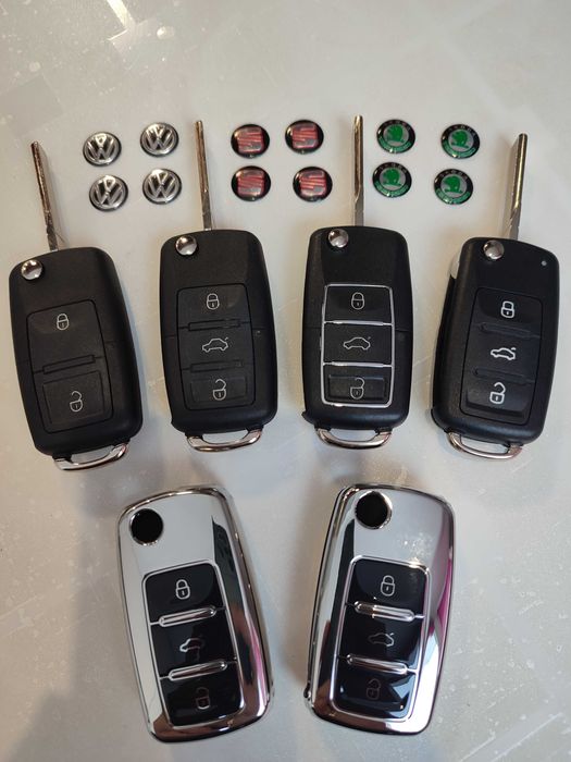 Корпус Ключ викидний на 3 кнопки Skoda Volkswagen Seat